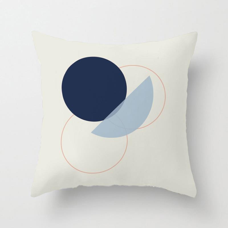 Свежая геометрическая наволочка для украшения общежития, офиса, гостиной, дивана, домашней наволочки