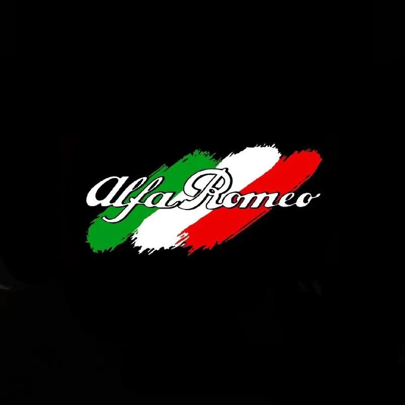 Car Stickers For Alfa Romeo 2X For Alfa Romeo Giulia 952 159 166 GT Giulietta Tonale Mito Stelvio 949 Spider LED Car Welcome Log