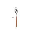 Creative Stainless Steel Spoon Fork Knife Portable Thickened Cutlery Set Wood Grain Western Tableware Dessert Spoon