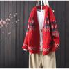 2021 Knitted Cardigan Sweater Retro Soft Top New Loose Casual Embroidery Buttoned Long-sleeved