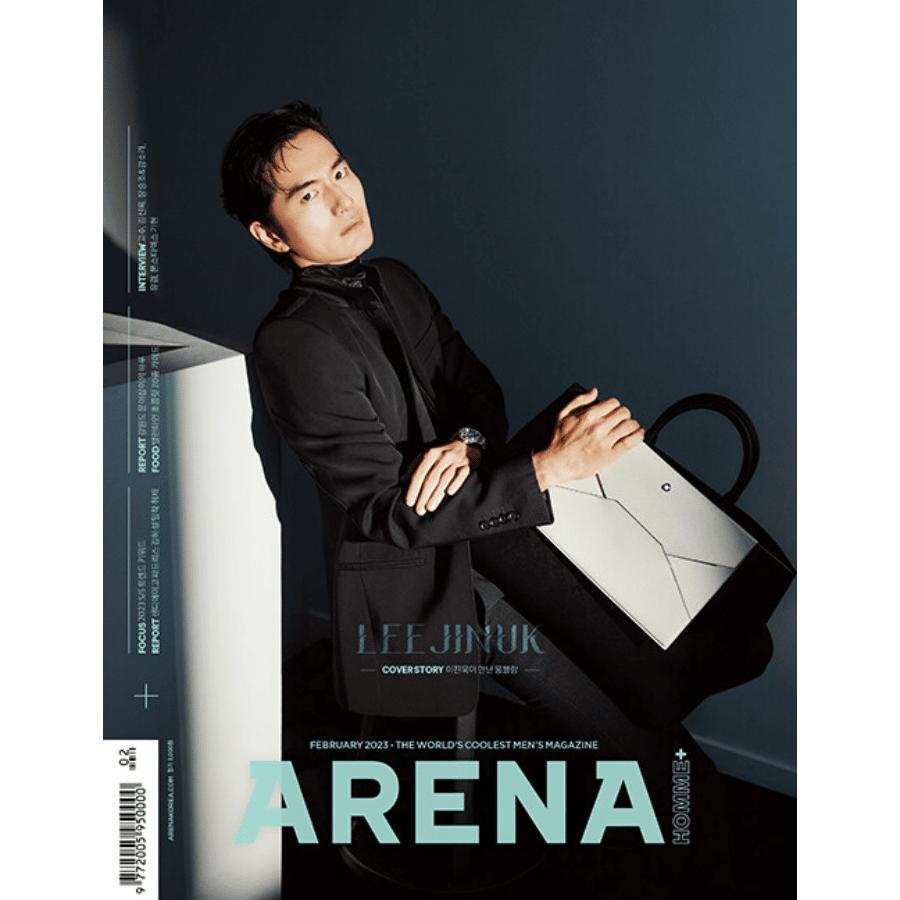 Arena Homme+ Корея, февраль 2023 г., обложка Ли Джин Ук, Го Су, Ким Шин Рок, Югём