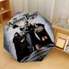 The Addams Family Windproof Auto 8 Rib Folding Umbrella Portable Outdoor Parasol