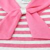 Одежда для новорожденных девочек, хлопковая весенне-осенне-летняя жилетка, юбка, платье в полоску, детская одежда, одежда