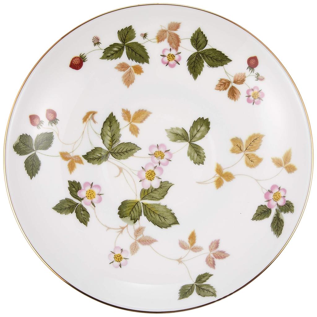 Wedgwood Wild Strawberry Porcelain Teacup Peony & Saucer, [Used]