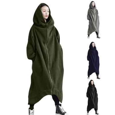 Женская персонализированная уличная толстовка на молнии с капюшоном и карманами с мягкой подкладкой