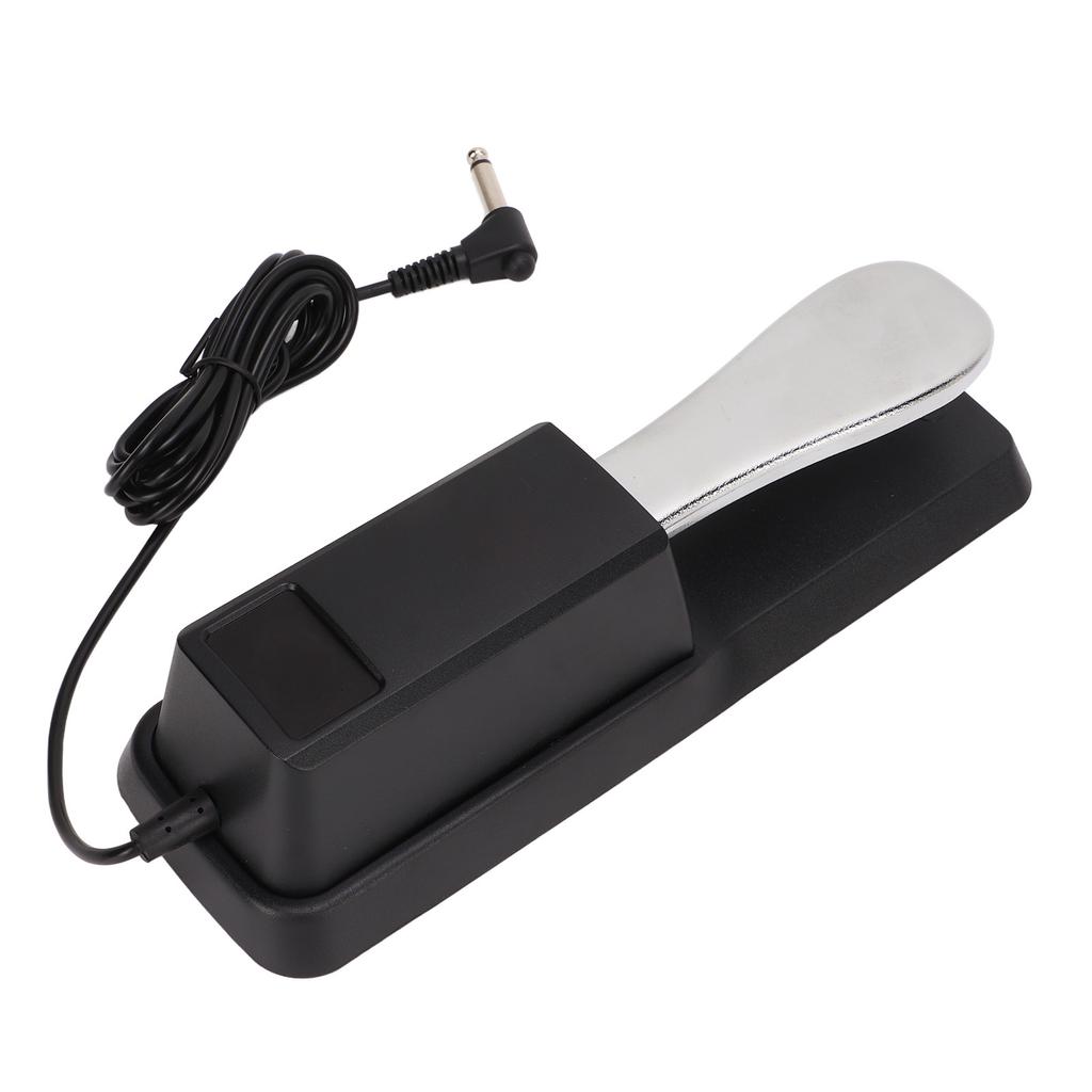 Sustain Pedal with Cable Metal Foot Pedal Compatible with All Electronic Keyboards Digital Piano