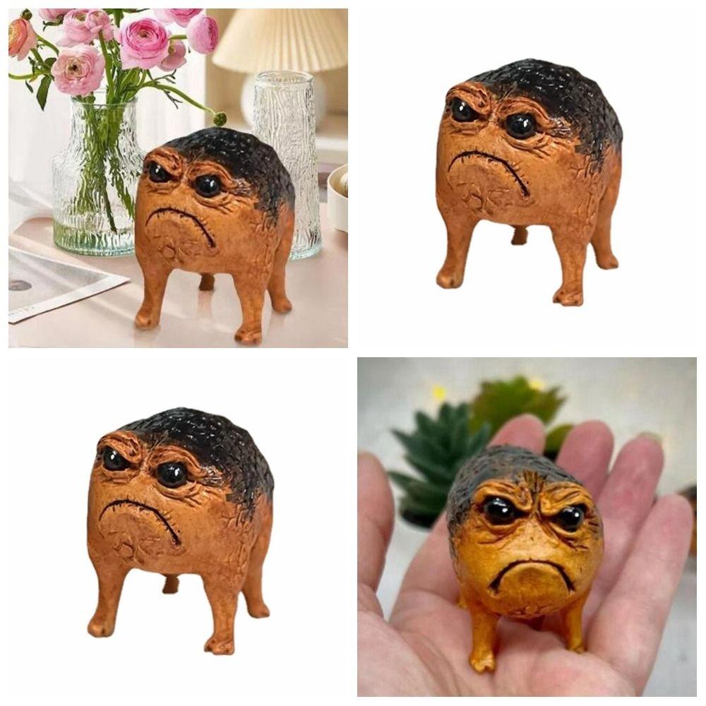 Статуэтка животного из смолы, ручная работа, украшение в виде лягушки, креативный подарок, статуэтки из смолы для спальни