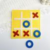 3/12/24 шт. Мини XO Felt Настольная игра Обучающая XO Головоломка Игрушка для малышей Мальчиков Девочек Портативная Дорожная Стратегическая Битва Настольная Игра для 2 Игроков