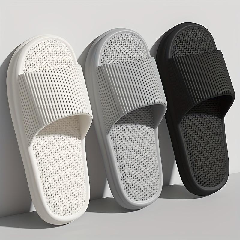 Order A Size Up Summer Slippers Flip Flops Man Indoor Home Woman Shoes EVA Soft Soled Slippers Shower Home Slides Couple Non-slip Casual Sandals