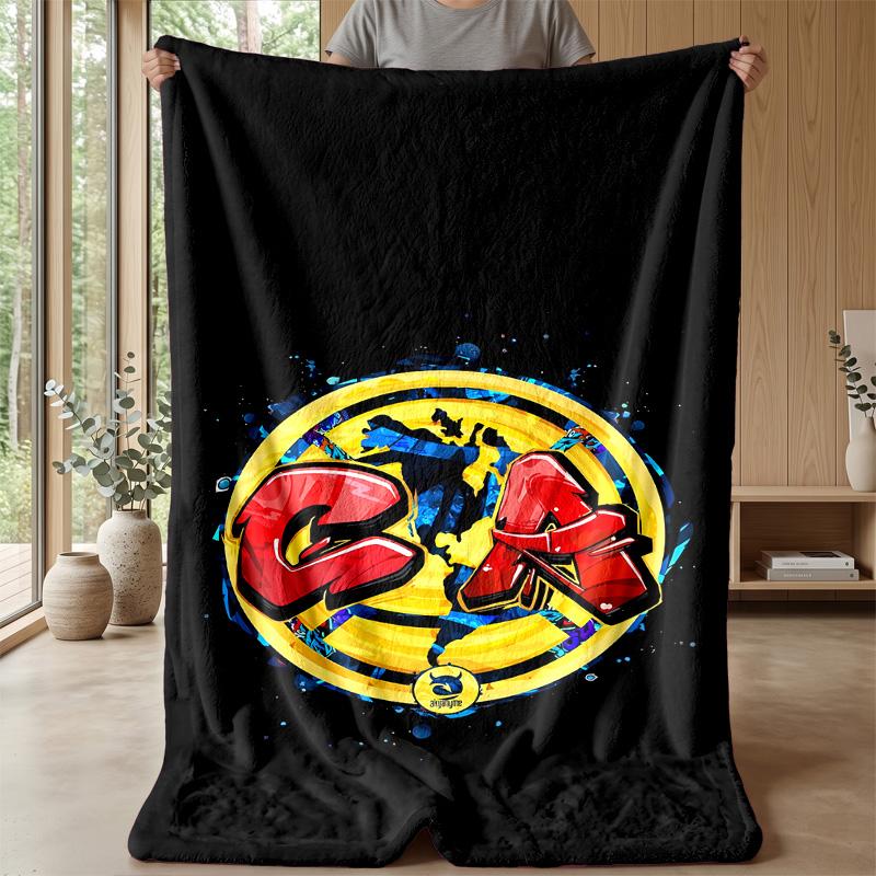 Club America Theme blanket Soft Flannel Blanket Plush Throw Blanket Cozy Sofa Bed Blanket for Home Decor