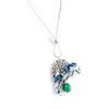 [H3024] - Designer Necklace 'Liberty' Blue Green