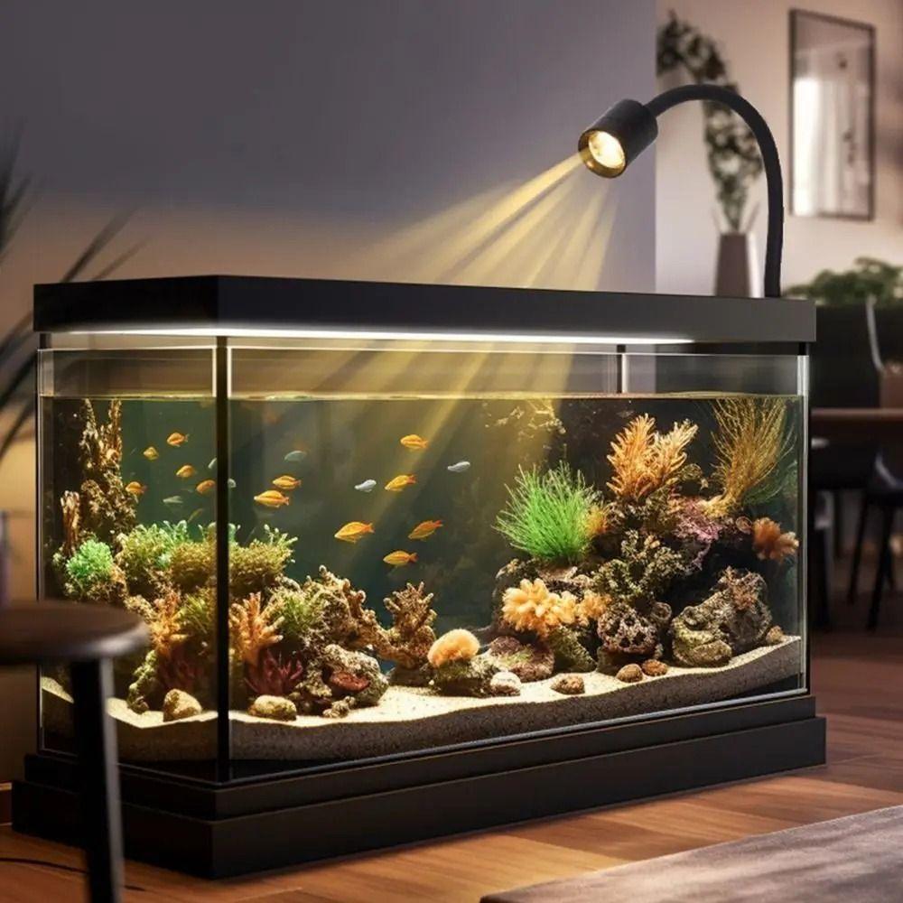 Adjustable Fish Tank Clip Lamp USB Fish Tank Lights New LED Aquarium Light Home Decorations