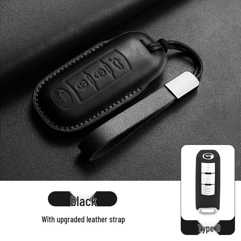 Настоящая кожаная крышка-чехол для ключа GAC Trumpchi GS4, GS3, GS8, M8 - Хит продаж