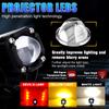 Mini Driving Light Mocycle Driving Spot Waterproof Light 4 Modes Light With Switch