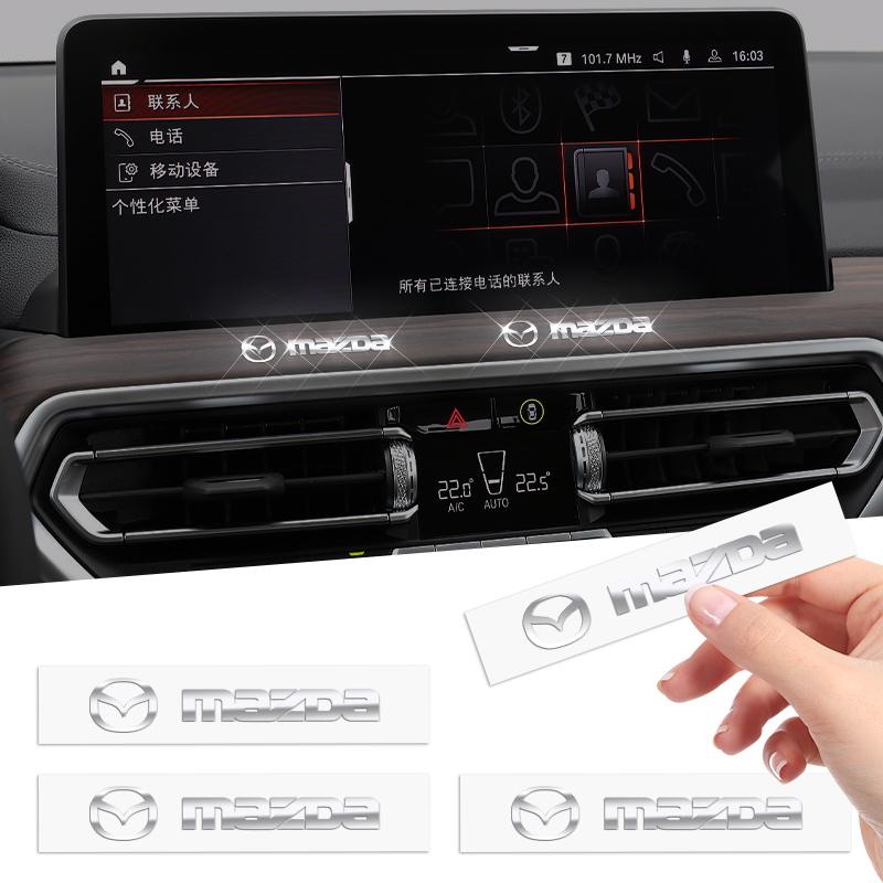 2026 3D Metal Car Interior Dekoration Stickers Badges Auto Styling For Mazda 6 3 5 2 CX5 CX7 323 Demio Axela Atenza CX9 MX3 MX5