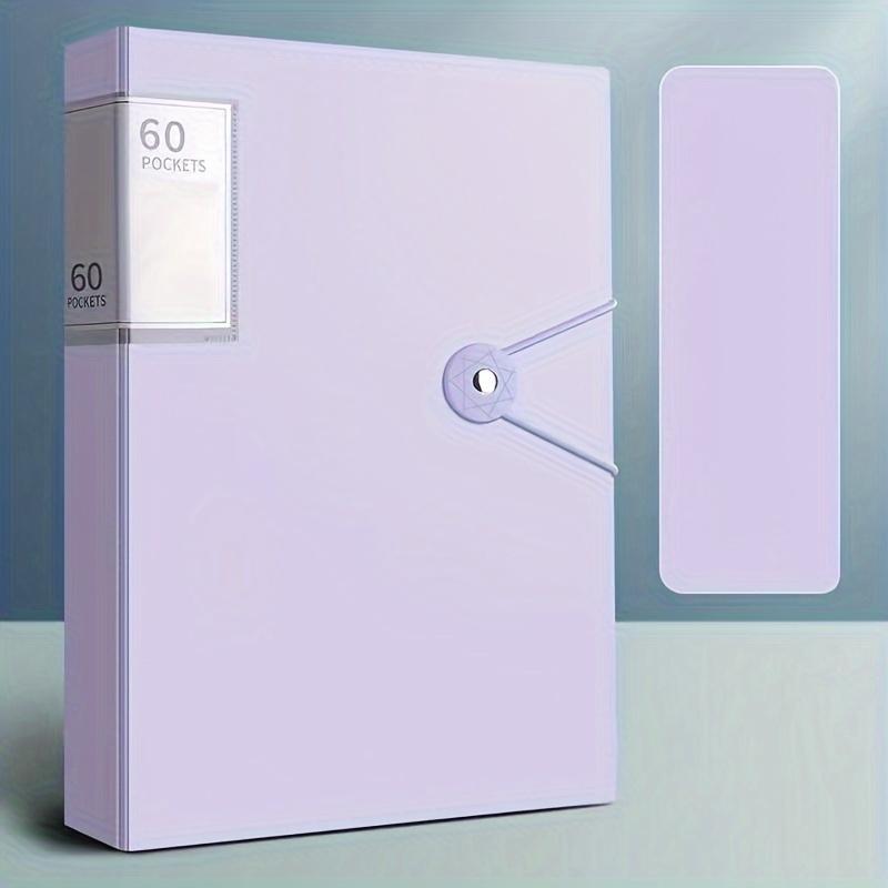 Папка-органайзер А4 с 60 карманами - Водонепроницаемый ПП органайзер для документов для контрольных работ и семейных записей