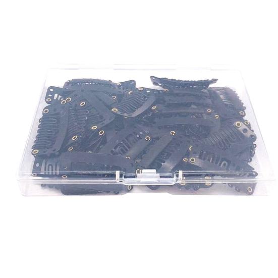 50 шт./компл. 6-зубчатый нескользящий невидимый парик для наращивания искусственных волос с фиксацией защелкивающимся зажимом