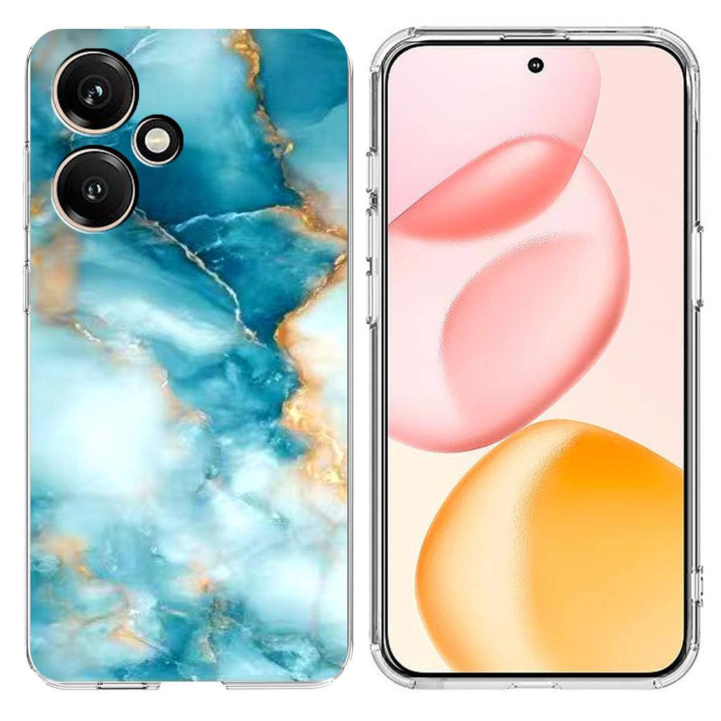 Для Honor 400 5G (Глобальный) Чехол Печать Мраморный Узор Мягкий ТПУ Чехол для Телефона