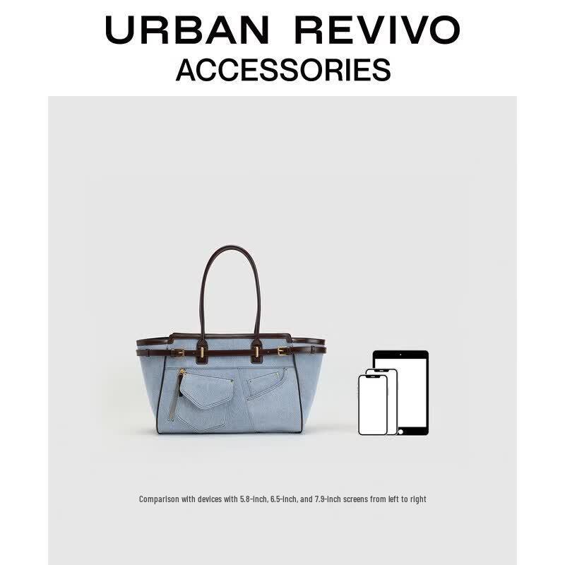 Женская джинсовая сумка через плечо URBAN REVIVO с множеством карманов