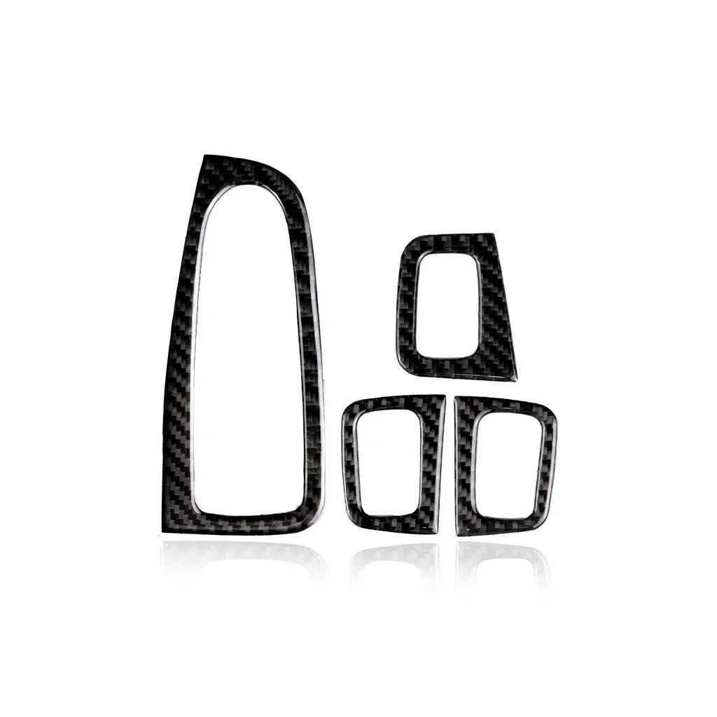 Для Mercedes C Class W205 GLC C180 C200 аксессуары из углеродного волокна автомобильный переключатель стеклоподъемника подлокотник панель отделка наклейки для стайлинга автомобиля