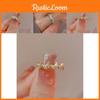 High-end Fashion Copper Butterfly Ring For Women With Adjustable Open Design And Chic Appeal