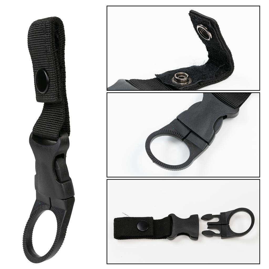 Тактическое снаряжение Военная нейлоновая стропа для наружных инструментов Пряжка Крючок Держатель для бутылки с водой Зажим для ремня Буш Кемпинг Пеший туризм Карабины