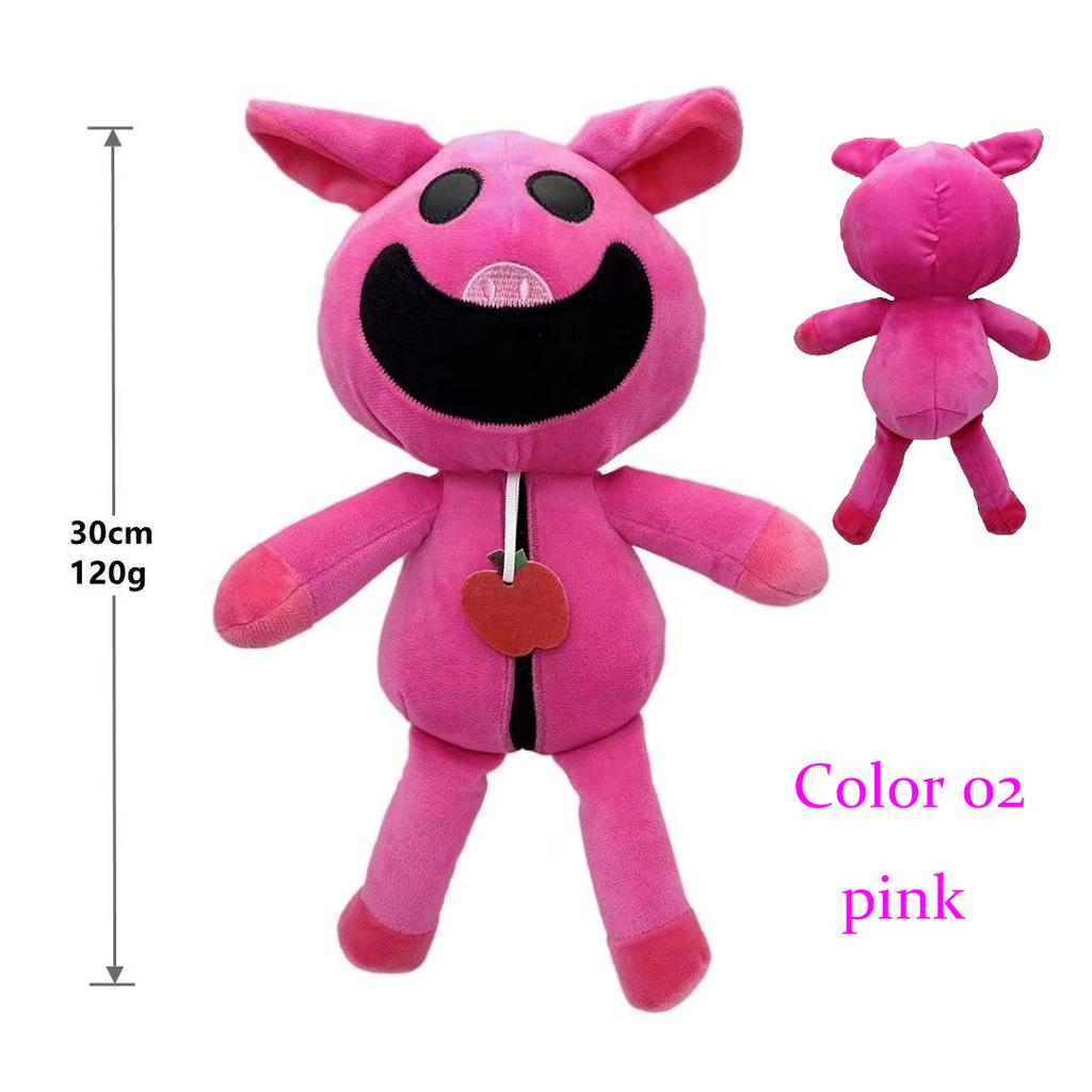 8 Smiling Critters Plush Toys Jumping House Cat Pup Bear Holding Plush Cat Pup Plush Doll Decoration Kawaii Soft Fill Toy Childr