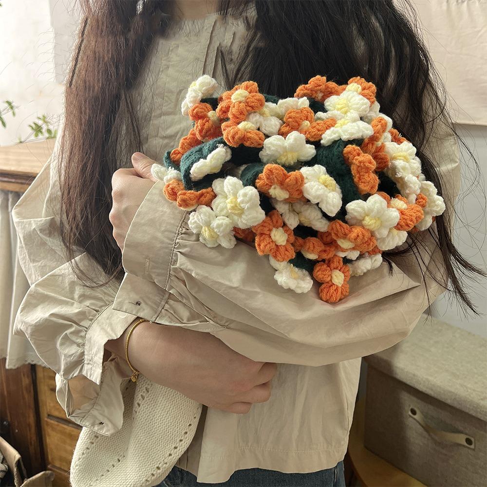 Finished Daisy Bouquet Blanket Fashion Artificial Knitted Blanket Holiday Gifts