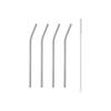 Esteban Hoff Набор щеток для чистки соломинок из нержавеющей стали 22,5 см изогнутые 4 шт + щетка для чистки 1 шт