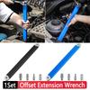 Универсальный набор удлинительных ключей с 1/2" 1/4" 3/8" адаптерами для приводов из нержавеющей стали, удлинительный инструмент для труднодоступных мест, авторемонт