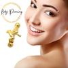 KODY PIERCING 18K Gold Plated Frog Eyebrow Piercing with Ball - Quality Piercing