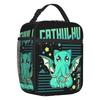 Anime Funny Cat Cthulhu Portable Lunch Box Leakproof Lovecraft Thermal Cooler Food Insulated Lunch Bag Office Work