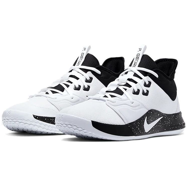 Nike PG 3 TB Белые мужские кроссовки Черные CN9512-108