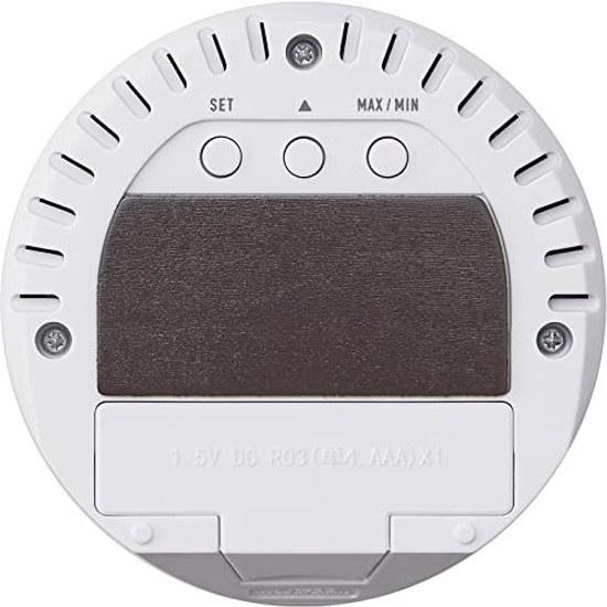Часы-термогигрометр Tanita, цифровые, настольные, с магнитом, белые, TT-585 WH