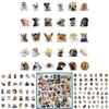 60pcs Emoji Dog Waterproof Graffiti Stickers Notebook Water Bottles Cases Phone