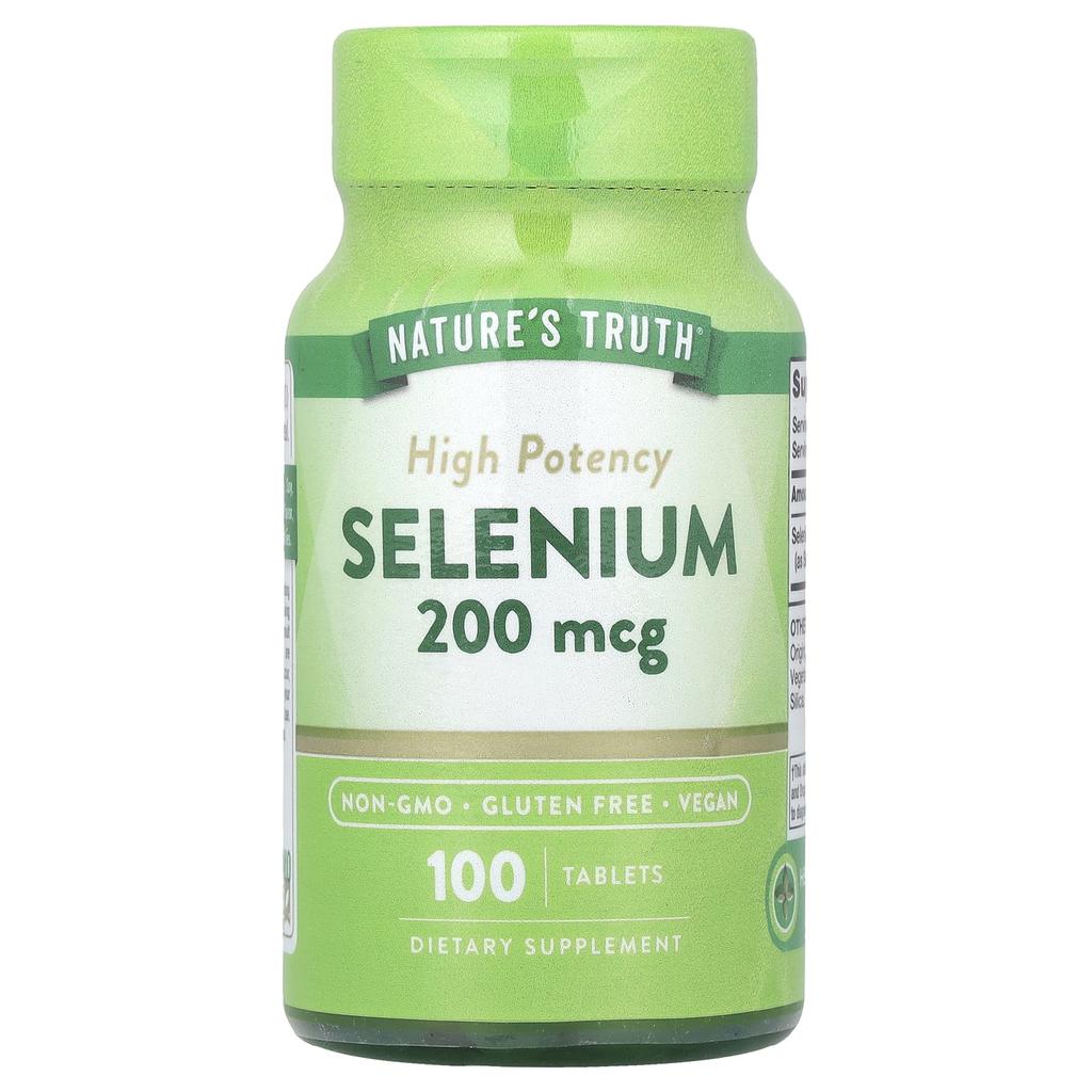 Nature's Truth Selenium, High Potency, 200Mcg, 100 Tablets