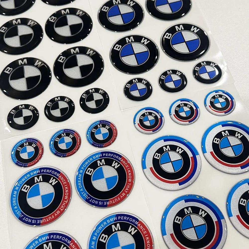 BABC1 Hot For BMW BMW Round 3D Car Logo Reflective Waterproof Sticker for S1000 RR R1250 GS Motorcycle Racing Decor Soft Sticker
