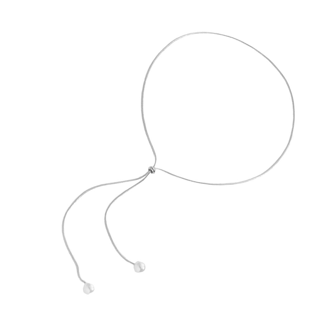 Элегантное ожерелье-чокер с кисточками из жемчуга. Очаровательное ожерелье-лариат из жемчуга. Уникальное украшение на шею для создания шикарного и современного образа.