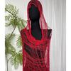 Fashionable Mesh Shawl Distressed Neck Scarf Soft and Elegant Netted Shawl Shoulder Wrap for Daily Use and Formal Event