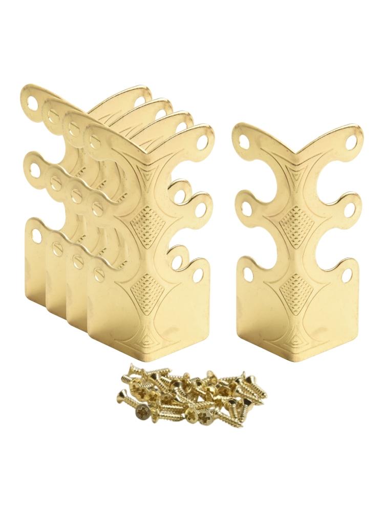 Для стильной защиты плинтуса с винтажными металлическими угловыми накладками 6 шт.
