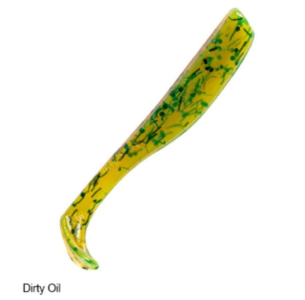 Zman Мягкая приманка Slim SwimZ 2,5 дюйма, 8 шт. в упаковке, Dirty Oil (4687)