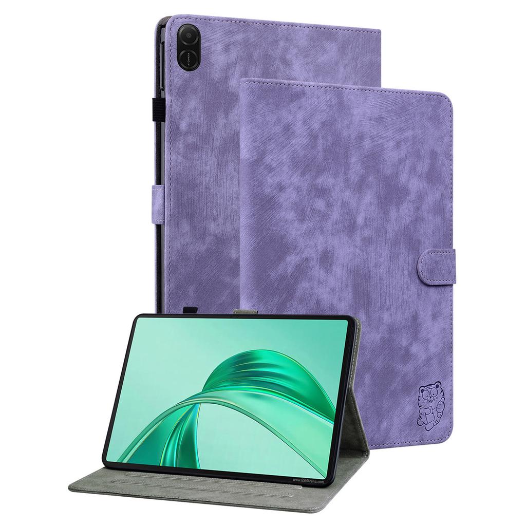 Для чехлов Honor Pad X8a Чехол для планшета из ПУ кожи с тигровым принтом, устойчивый к царапинам