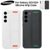 Samsung Galaxy S23 SM-S911B S23+ S23 Plus SM-S916B Силиконовый чехол-ручка Противоударный чехол Съемный ремешок
