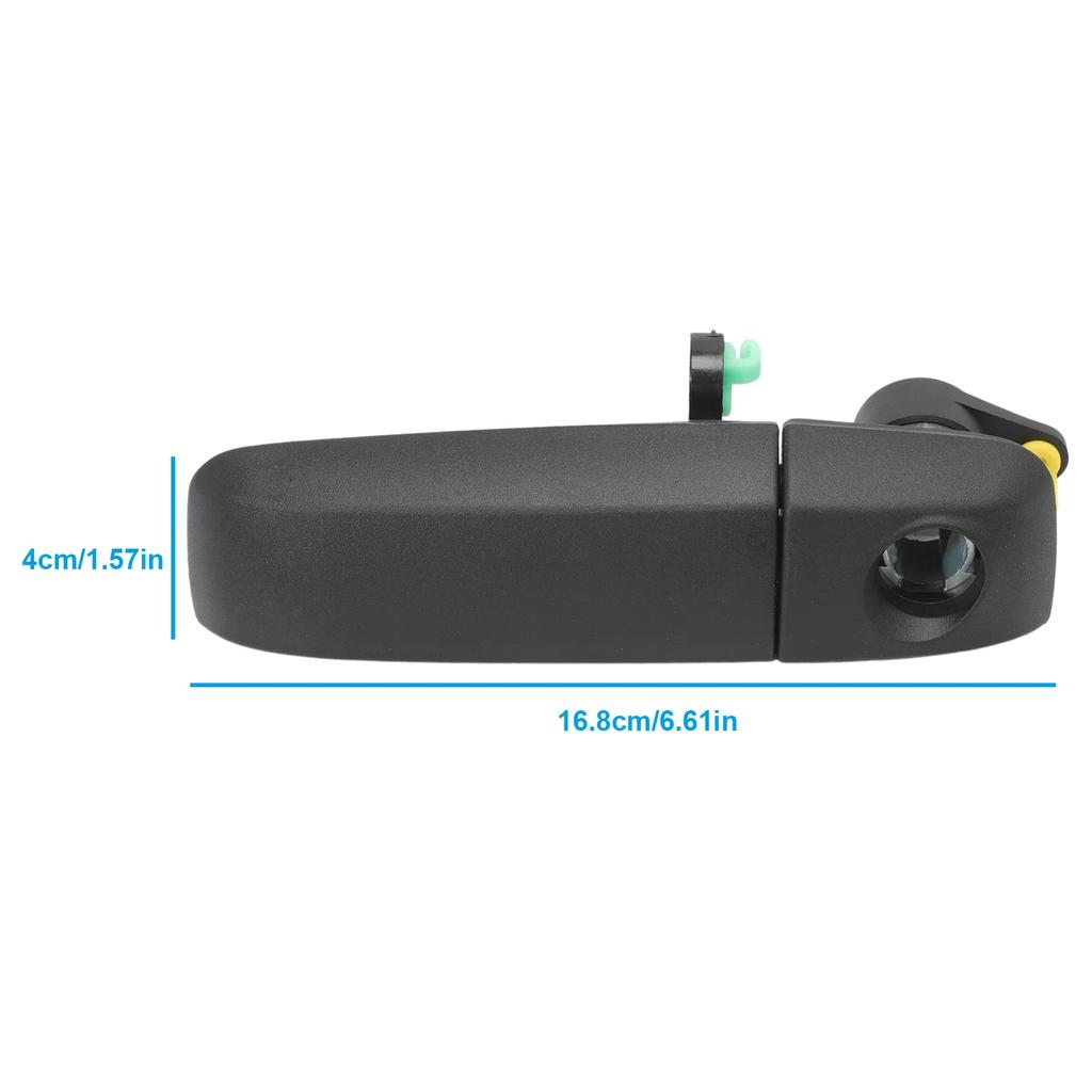Black Car Front Left Side Door Handle Outer For Fiat- Panda 169 2003-2011 735371236 Exterior Parts Car Accessories