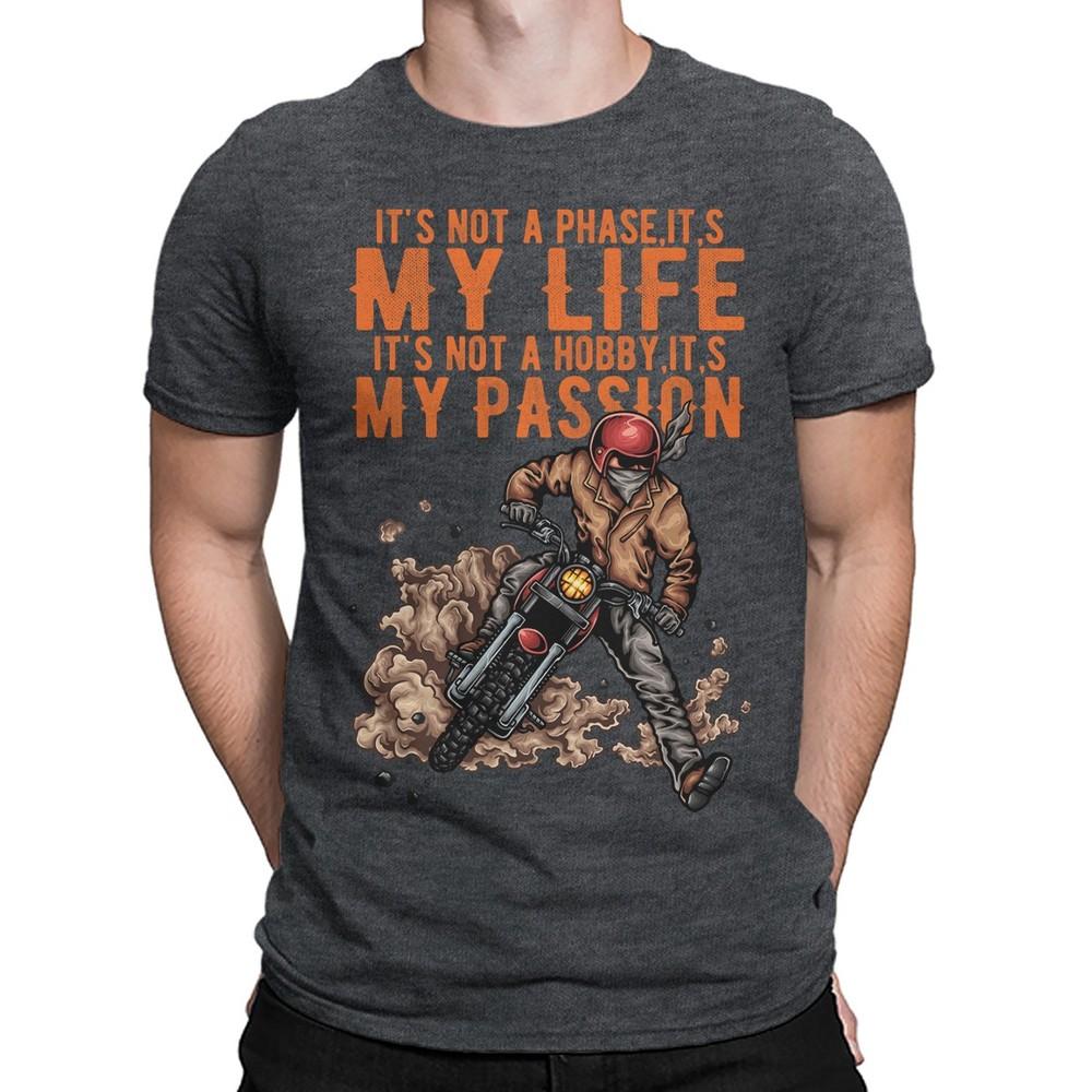Biker Lovers Mens TShirt Motorbike Motorcycle Funny Skull Tee Top