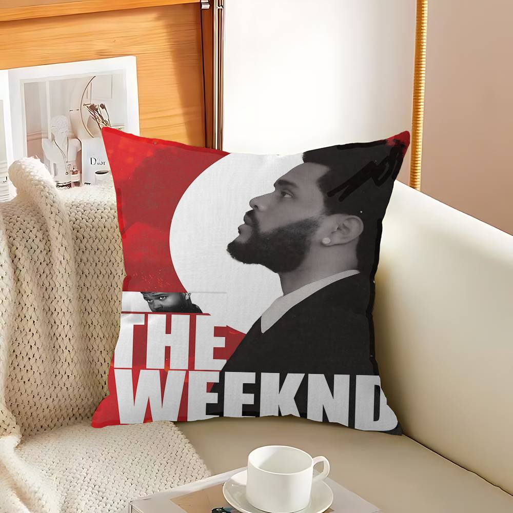 Подушка с изображением музыкальной звезды The Weeknd Чехол для подушки Автомобильная декоративная подушка для дивана Автомобиль Рождественский подарок 40x40см 45x45см