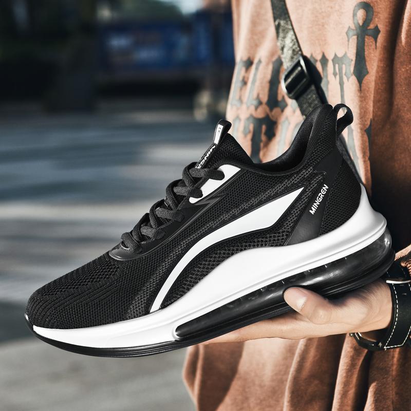 Мужские легкие кроссовки большого размера с дышащей сеткой на воздушной подушке, мужские кроссовки, кроссовки для бега, мужская обувь для тенниса