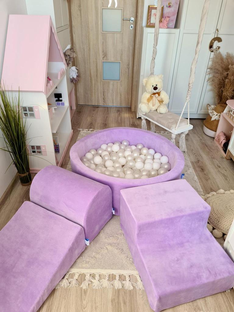 Velvet Soft Purple Foam Playground Wedge
