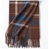 British Style Scarf Women's Winter High  End New Autumn and Winter Thickening Versatile Atmosphere Warm Scarf