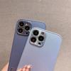 Тонкий однотонный акриловый чехол для телефона iPhone 7 8 Plus X Xs Xr, металлический алюминиевый защитный чехол для камеры iPhone 13 11 12 14 Pro Max